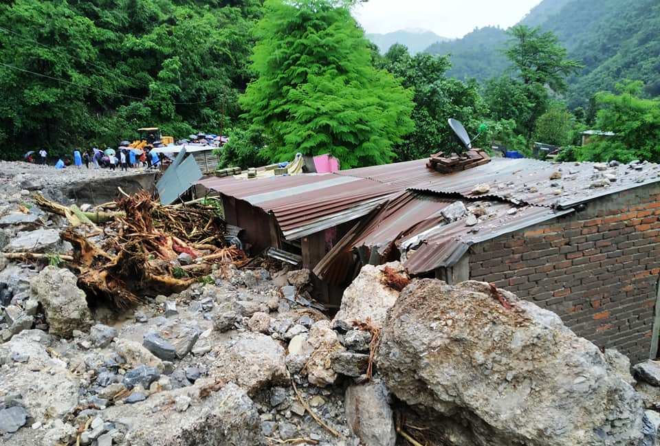 तिनाउ गाउँपालिका पहिरो: बेपत्ता बालकको शव फेला