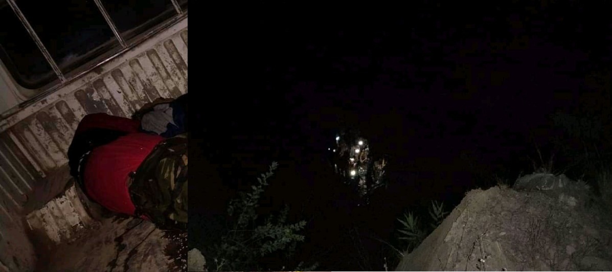 दाङको घोराहीबाट रोल्पाको थबाङ जादै गरेको यात्रुबाहक बस दुर्घटना,४ जनाको घटना स्थलमै मृत्यु