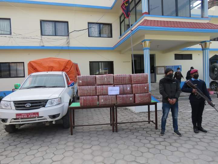 १८३ किलो लागुऔषध गाँजा सहित चालक पक्राउ