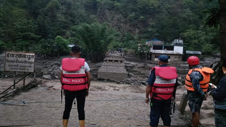 पाँचथरमा बाढी पहिरोका कारण ११९ परिवार विस्थापित