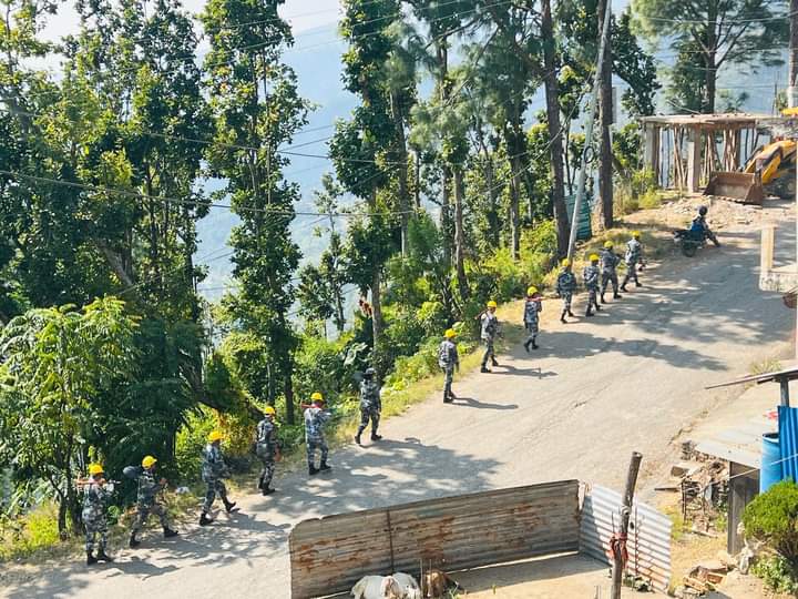 रूकुम पश्चिम र जाजरकोटका विभिन्न  स्थानमा ५ सय सशस्त्र प्रहरी  परिचालन