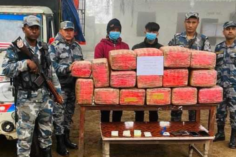 १६८ किलो गाँजासहित दुई जना पक्राउ