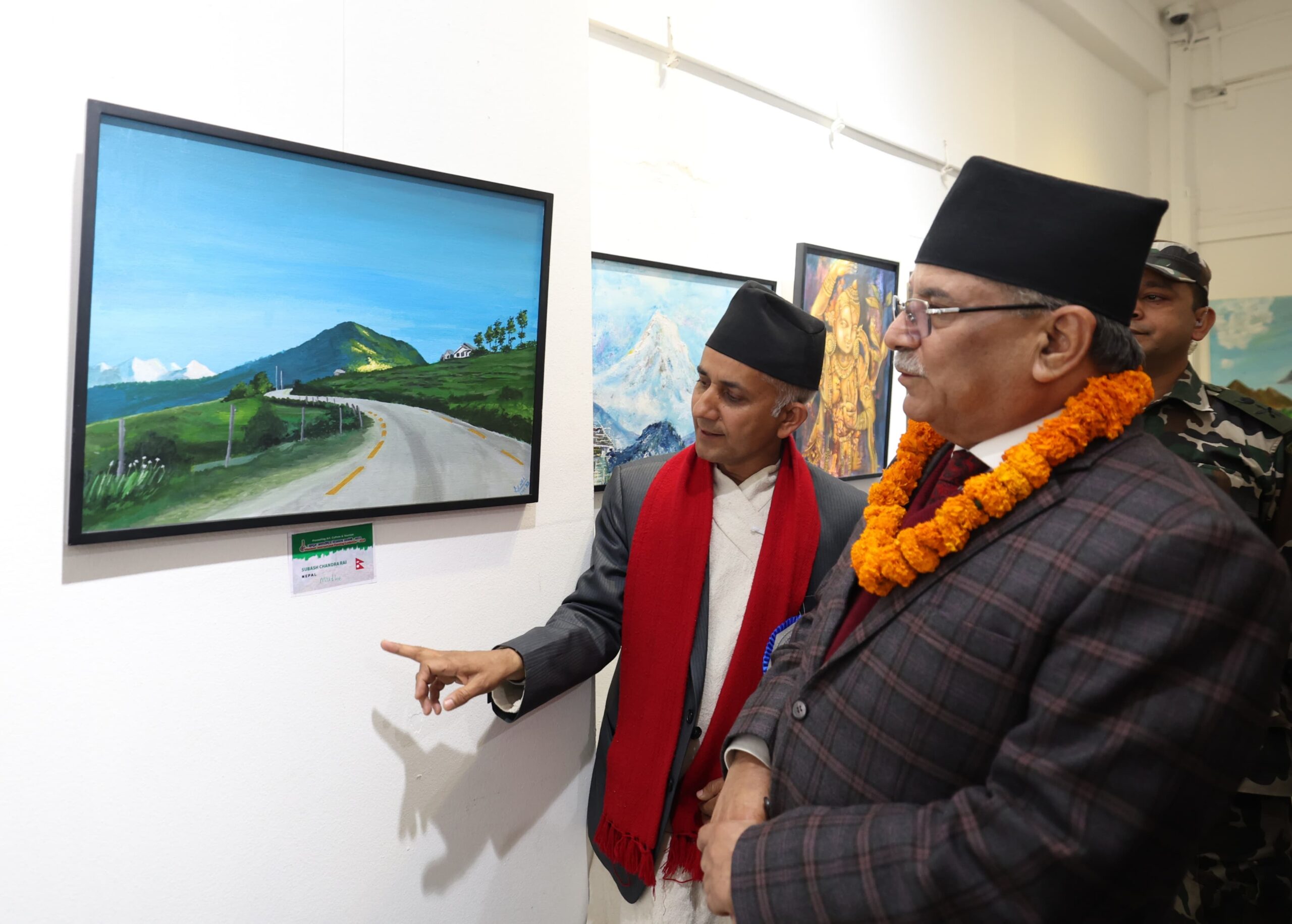 चित्रकलाले अन्तर्राष्ट्रिय एकतालाई प्रवद्र्धन गरेको छ : प्रधानमन्त्री